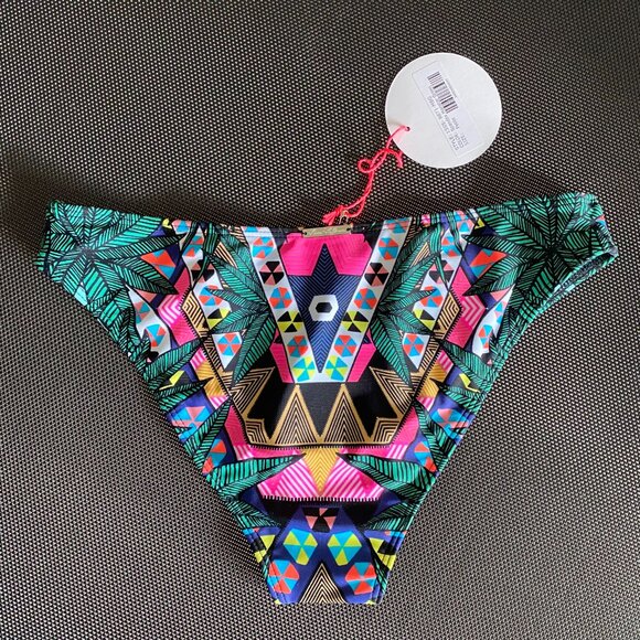 NWT MARA HOFFMAN Geometric Patterned Bikini Bottoms Size XS Made in USA MSRP $99 - Picture 7 of 12